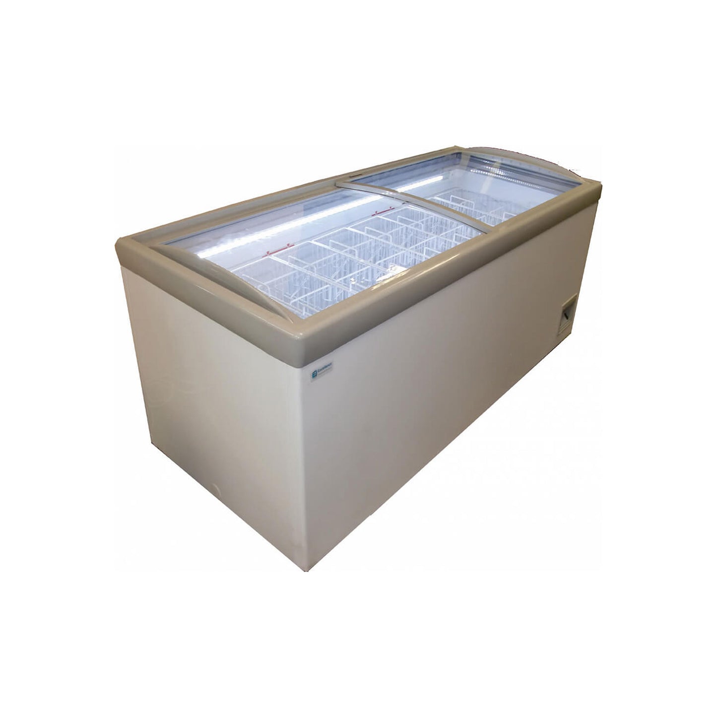 Excellence Industries - HM-23HC, 73" Commercial Flat Top Glass Door Display Freezer 23.3 cu.ft. - HM-23HC