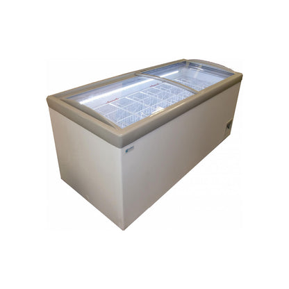 Excellence Industries - HM-23HC, 73" Commercial Flat Top Glass Door Display Freezer 23.3 cu.ft. - HM-23HC