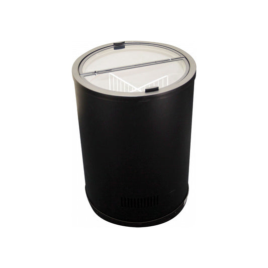 Excellence Industries - RF-77HC, 22" Commercial Glass Top Ice Cream Barrel Freezer 2.5 cu. ft. - RF-77HC