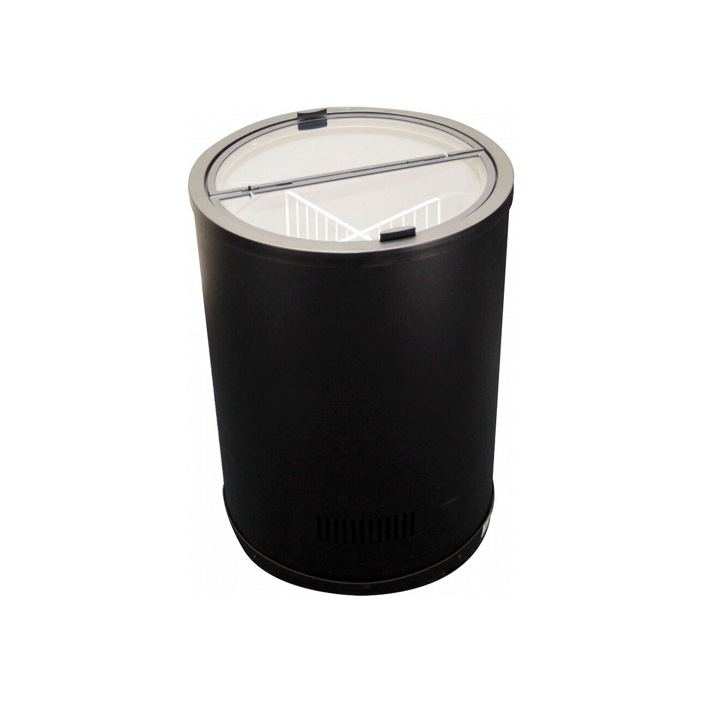 Excellence Industries - RF-77HC, 22" Commercial Glass Top Ice Cream Barrel Freezer 2.5 cu. ft. - RF-77HC