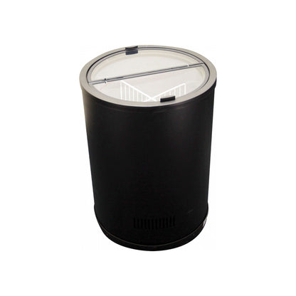 Excellence Industries - RF-77HC, 22" Commercial Glass Top Ice Cream Barrel Freezer 2.5 cu. ft. - RF-77HC