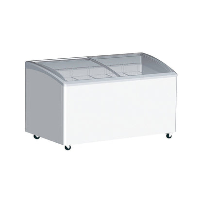 Excellence Industries - VB-6HC, 59' Commercial Chest Freezer 2 Curve Glass Door 16.3 cu. ft. - VB-6HC