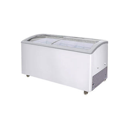 Excellence Industries - VB-7HC, 66" Commercial Chest Freezer 2 Curve Glass Door 18.5 cu. ft. - VB-7HC