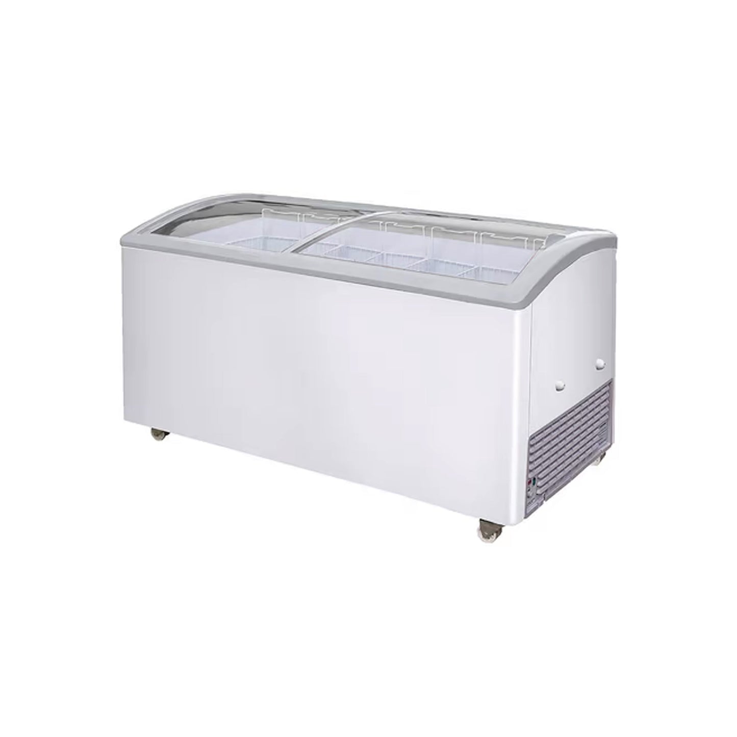 Excellence Industries - VB-7HC, 66" Commercial Chest Freezer 2 Curve Glass Door 18.5 cu. ft. - VB-7HC