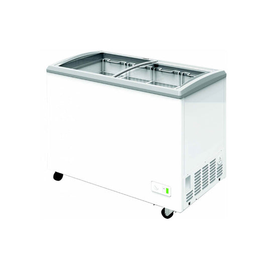Excellence Industries - VBN-4, 38" Commercial Dual Temperature Curve Glass Door Display Freezer 5.8 cu. ft. - VBN-4