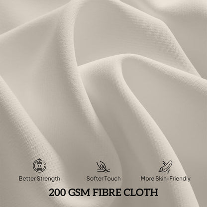 Outsunny Outdoor Conversation Set, 3-Piece Wood-Look Table & Chairs, Deep Seat with Cushions, Cream White - 84G-613V00CW