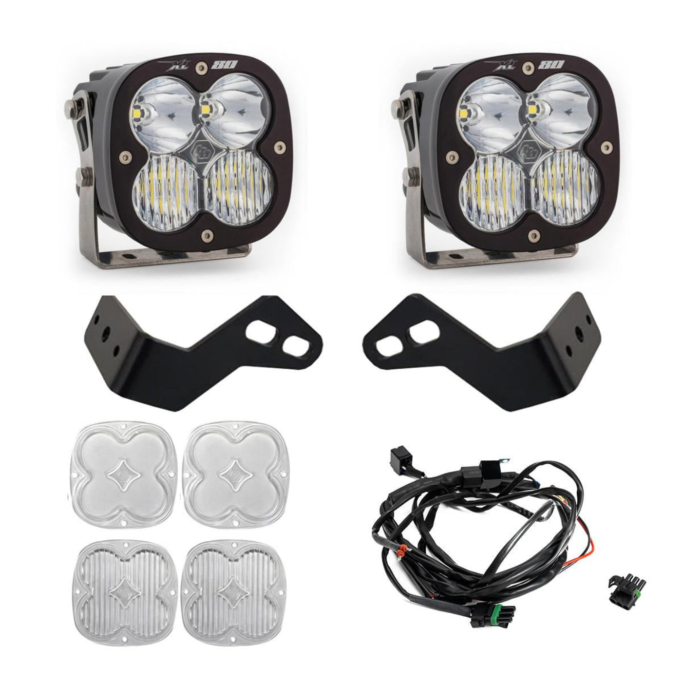 Baja Designs Can Am Maverick R XL80 A-Pillar Kit - 448189