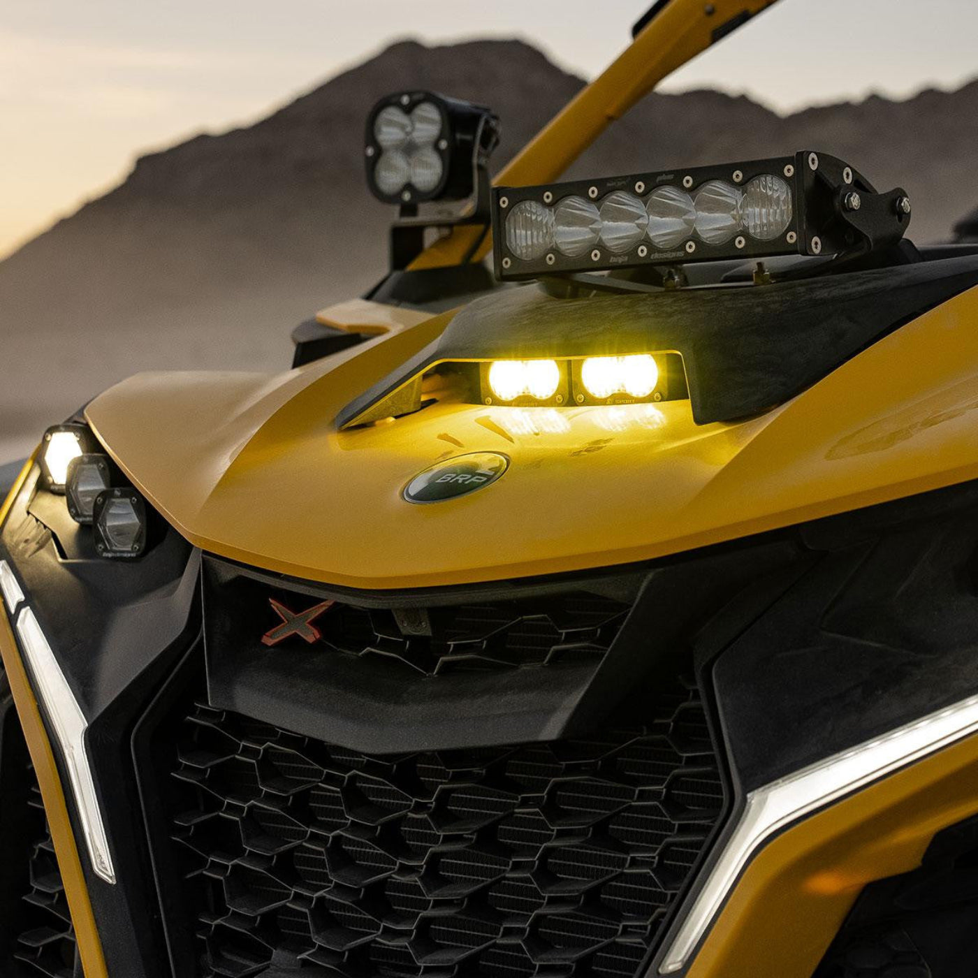 Baja Designs Can Am Maverick R Dual S2 Pro Hood Kit - 448208