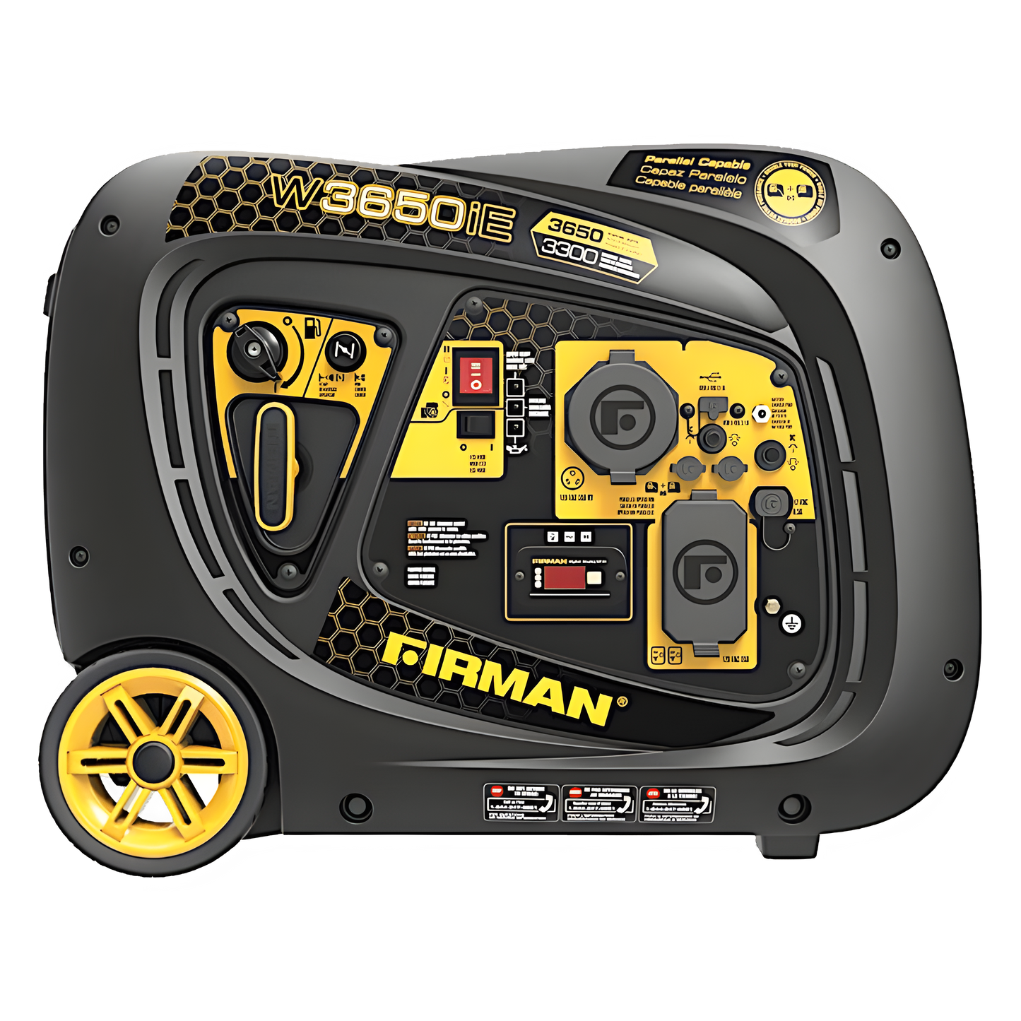 Firman W03382 30 Amp 3300W/3650W Electric Start Parallel Ready Gas Inverter Generator New W03382