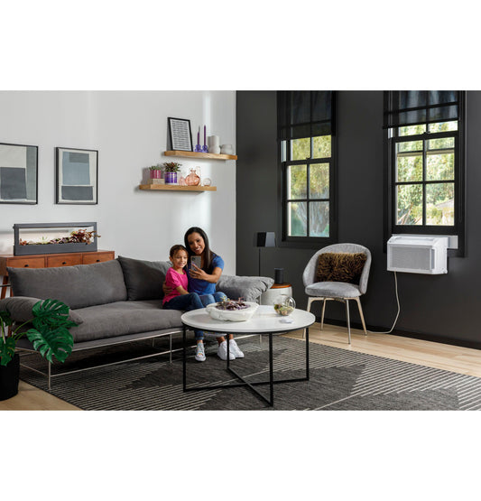 GE APPLIANCES AHTT06BC GE Profile ClearView™ 6,100 BTU Smart Ultra Quiet Window Air Conditioner for Small Rooms up to 250 sq. ft. White - AHTT06BC