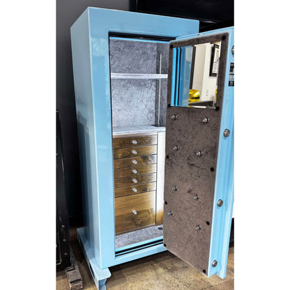 Liberty Safe Fort Knox Maverick 6026 Sky Blue Gloss Gun Safe