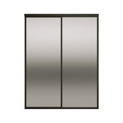 Doors22 90x80 Glass Sliding Room Divider Frosted 3 panels - RDB90x80frosted