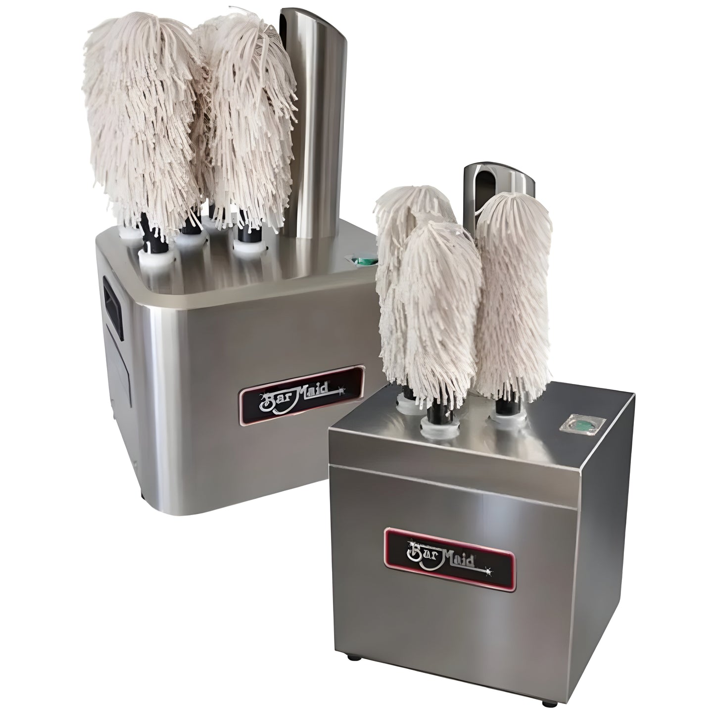 Bar Maid By Winco Bar Maid GP-3MINI-CE 220-240V Glass Polisher with 3 Heads — Polishes 290 glasses/hour - GP-3MINI-CE