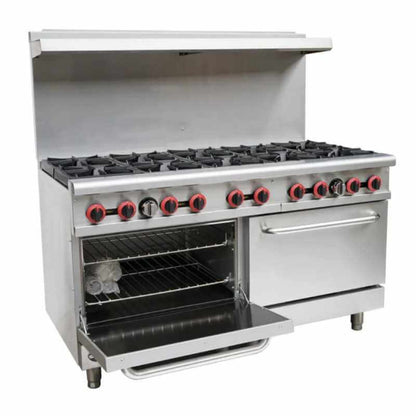 Saba - GR-60 Commercial 60" 10 Burners Oven Range Natural Gas - GR-60