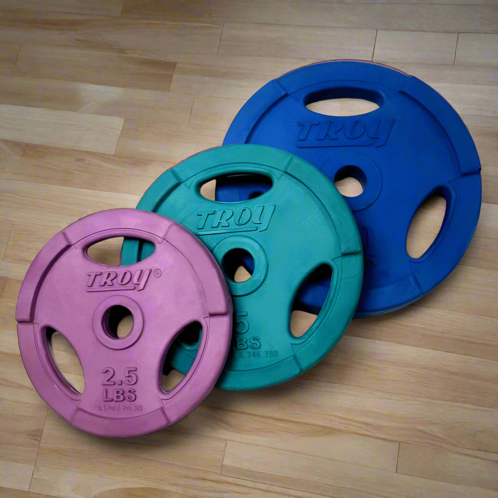 TROY GR-RC Quiet Iron Interlocking Color Rubber 1" Grip Plate