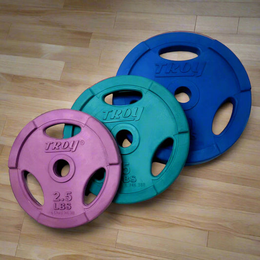 TROY GR-RC Quiet Iron Interlocking Color Rubber 1" Grip Plate