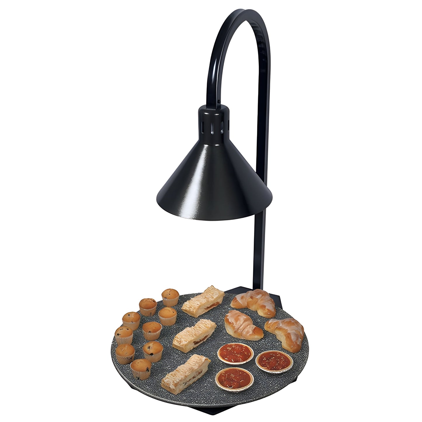 Hatco Glo-Ray Portable Heated Stone Shelf with Decorative Lamp - 120V/650W - GRSSR20-DL77516