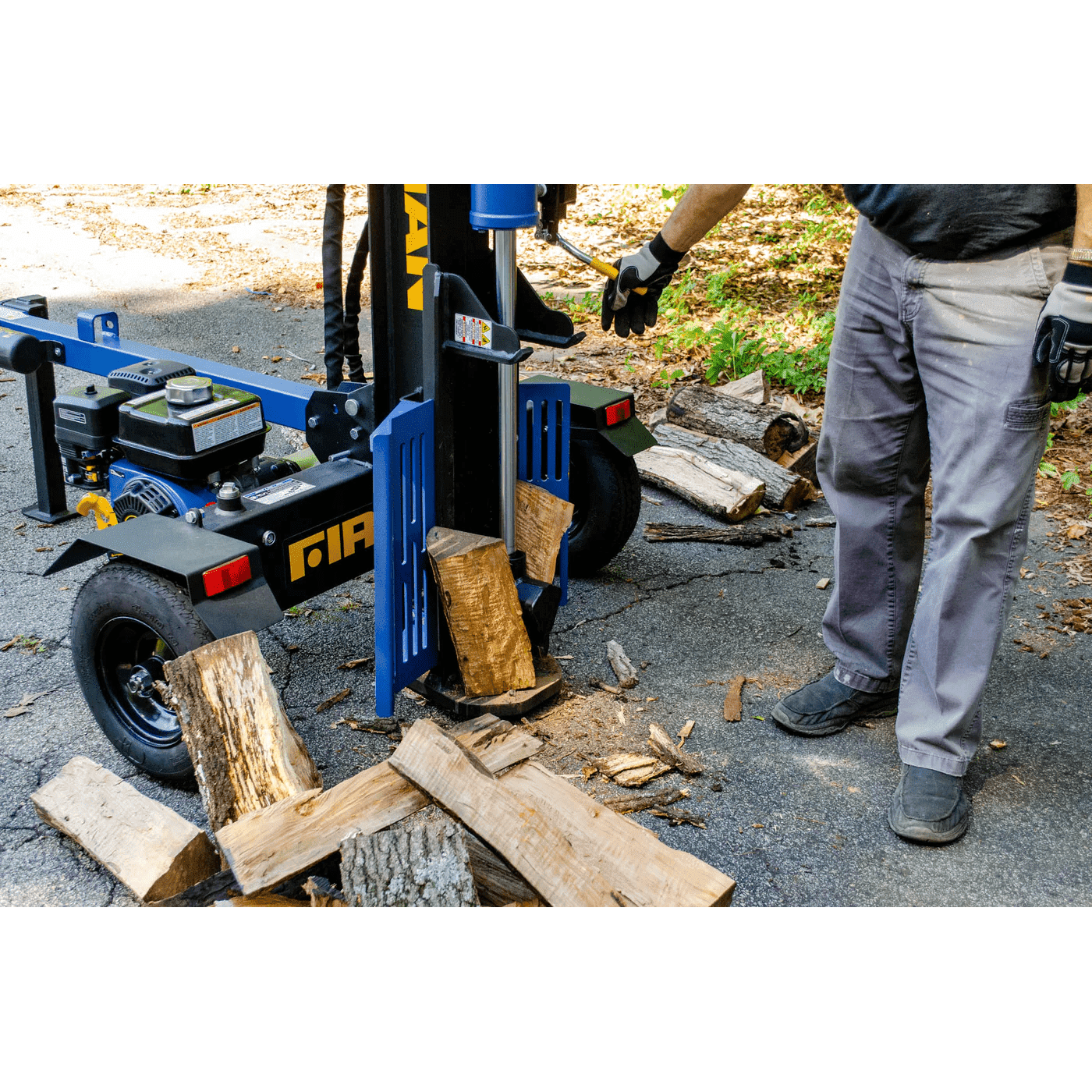 Firman GS2201 Gas Portable Log Splitter 22-Ton Vertical/Horizontal 196cc 6.5HP with Auto Return New GS2201