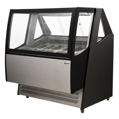 Chef AAA - FR-CN-1200-D, Commercial 41" 600L Capacity Gelato Display Freezer Case - FR-CN-1200-D