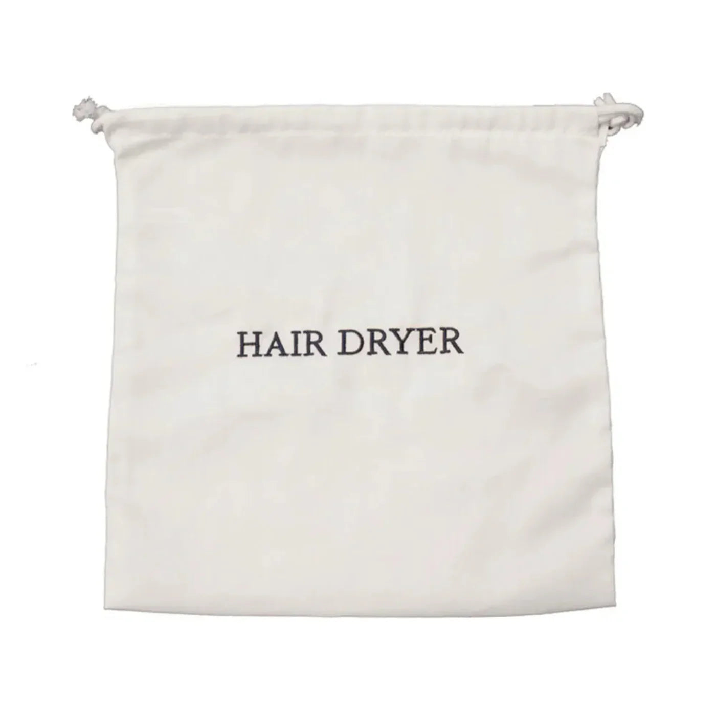 Hospitality 1 Source HDBAG-WH Hair Dryer Bag — White w/ Navy Blue Embroidery Case Pack of 10 Pieces - HDBAG-WH