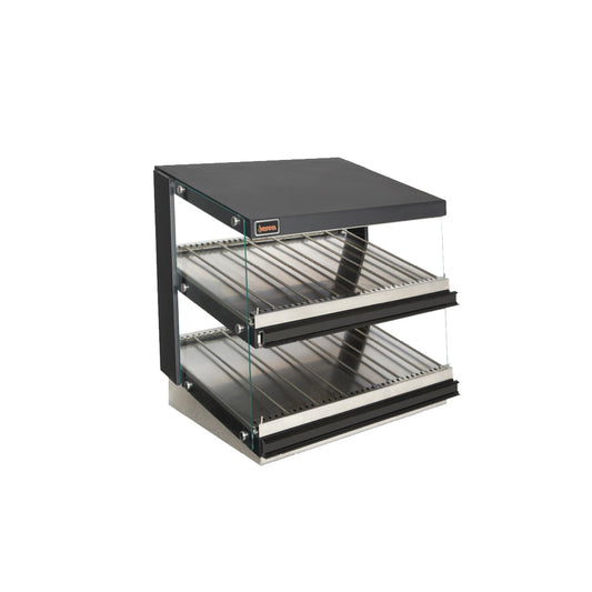 Sierra 24" Heated Display Merchandiser, with Tempered glass sides - SHDM-24PT