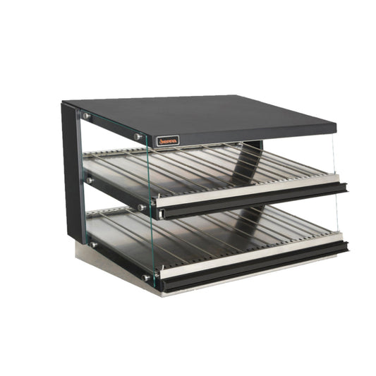 Sierra - SHDM-38PT,  38" Heated Display Merchandiser, with Tempered glass sides - SHDM-38PT