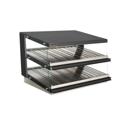 Sierra 24" Heated Display Merchandiser, with Tempered glass sides - SHDM-24PT