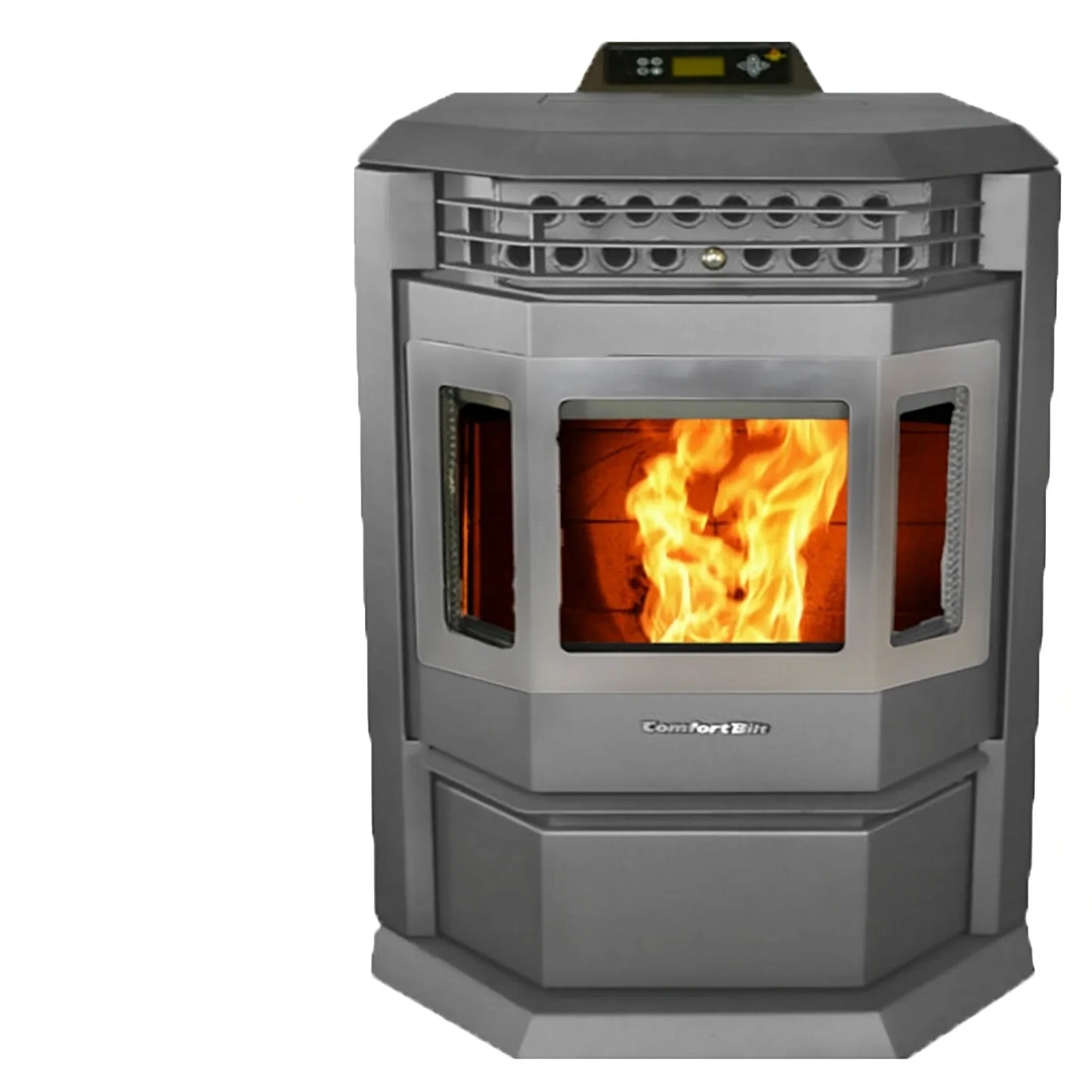 ComfortBilt Pellet Stove with Stainless Steel Trim - HP22-Black-SS