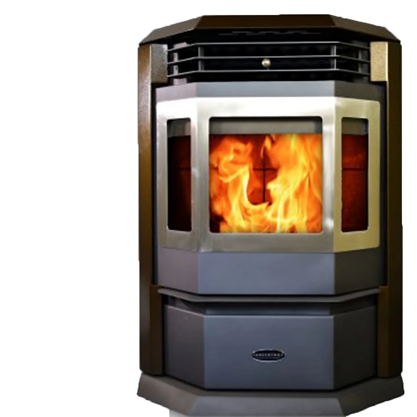 ComfortBilt Pellet Stove with Stainless Steel Trim - HP22-Black-SS