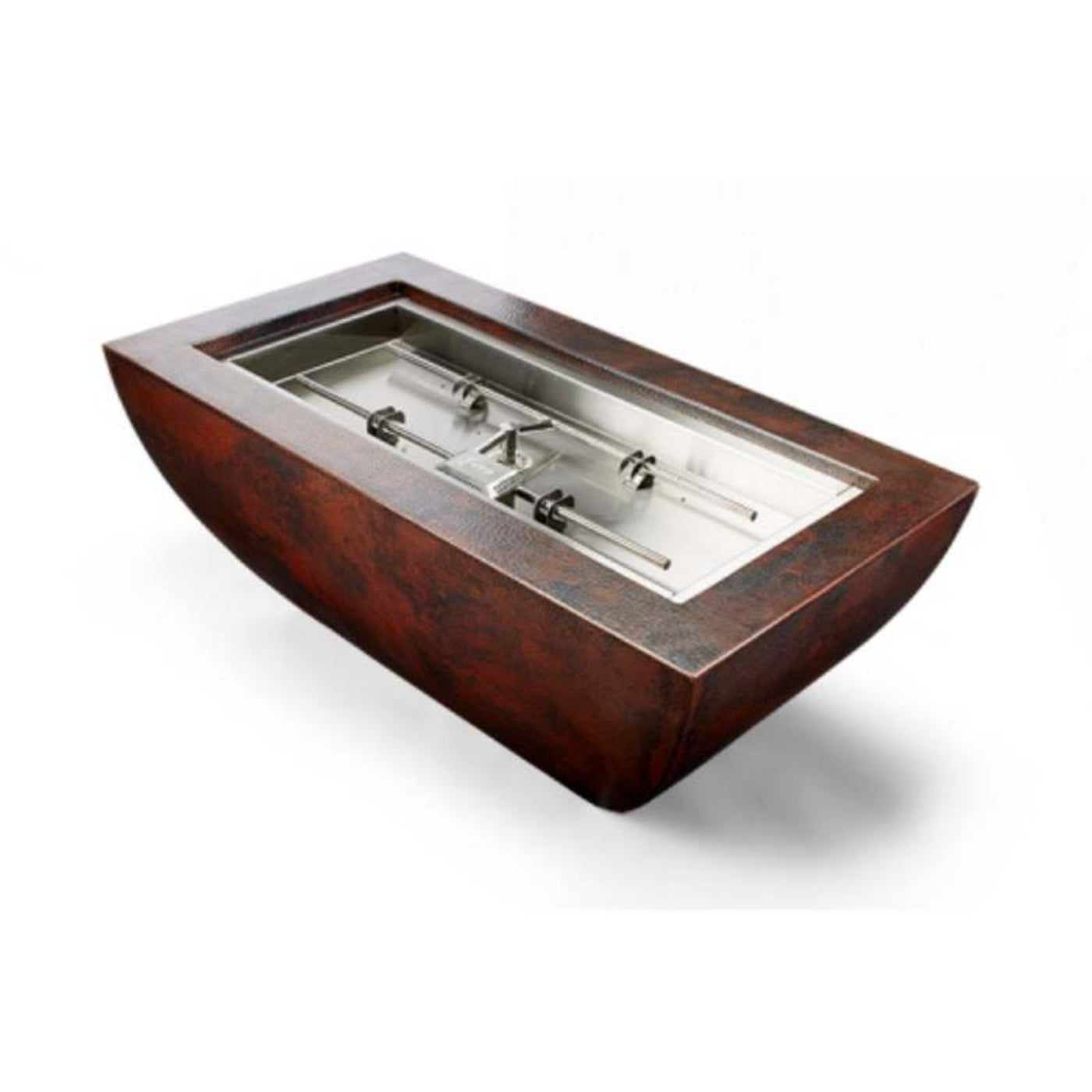 HPC Fire Phoenix H-Burner Copper Gas Fire Bowl - PHOEN47X25/HBURN-MLFPK-LP