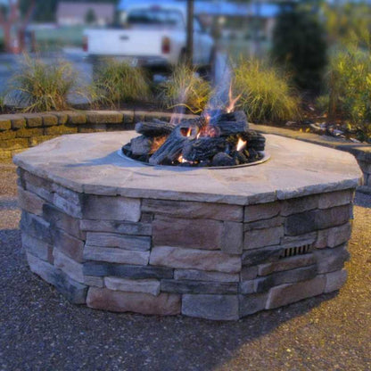 HPC Fire Ready-To-Finish Octagon Fire Pit Kit - U45O/MLFPK25CEK-NG