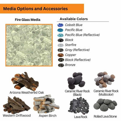 HPC Fire Ready-To-Finish Octagon Fire Pit Kit - U45O/MLFPK25CEK-NG