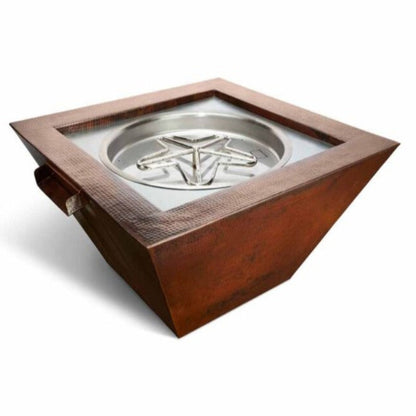 HPC Fire Sierra Copper Square Fire & Water Bowl - SIER36W-MLFPK-LP
