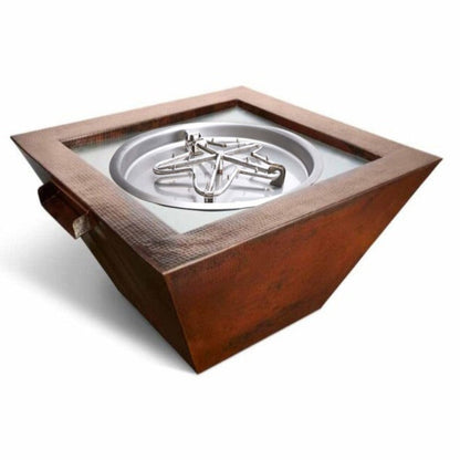 HPC Fire Sierra Copper Square Fire & Water Bowl - SIER36W-MLFPK-LP