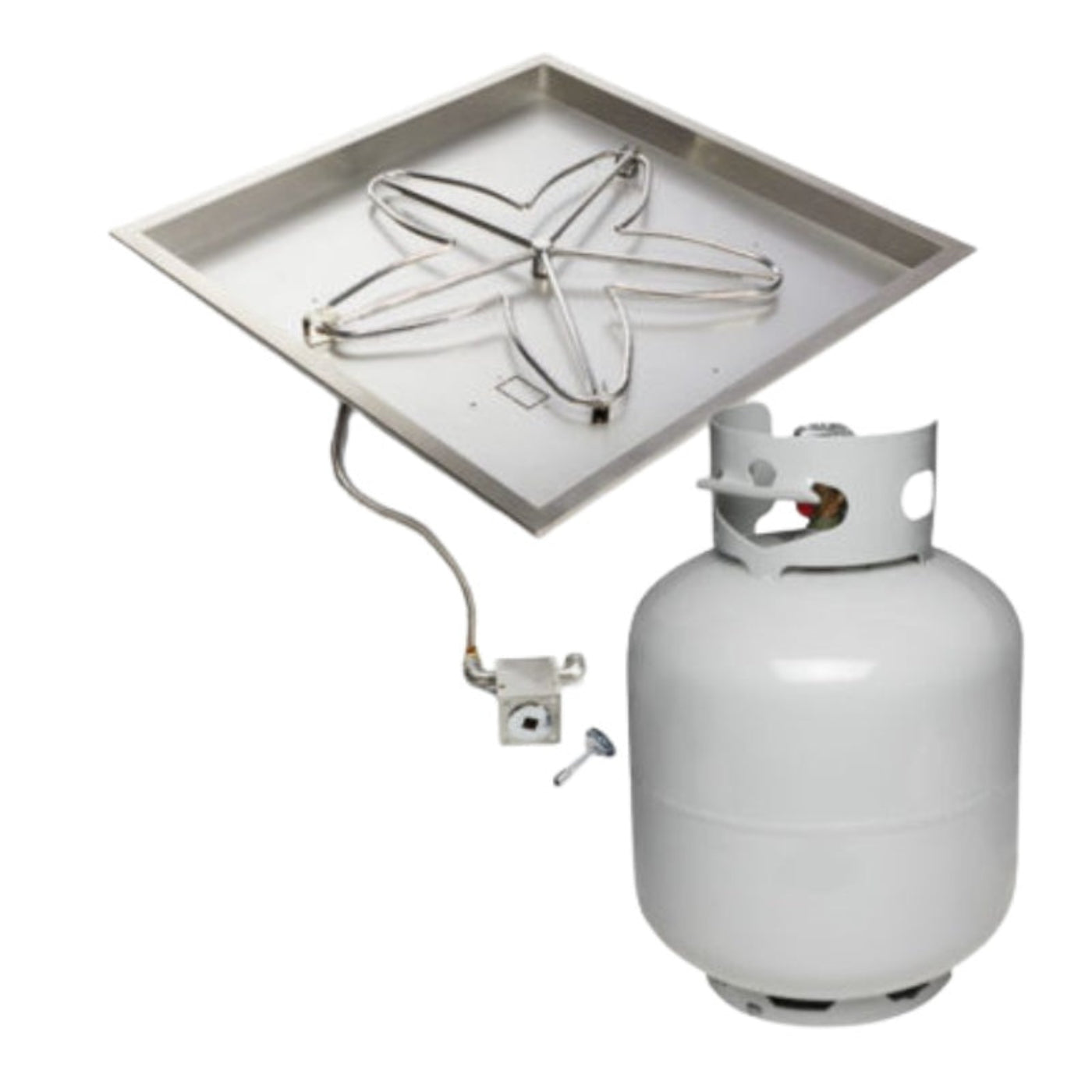 HPC Fire Square Bowl Burner Insert – MLFPK18SQBL-FLEX-NG