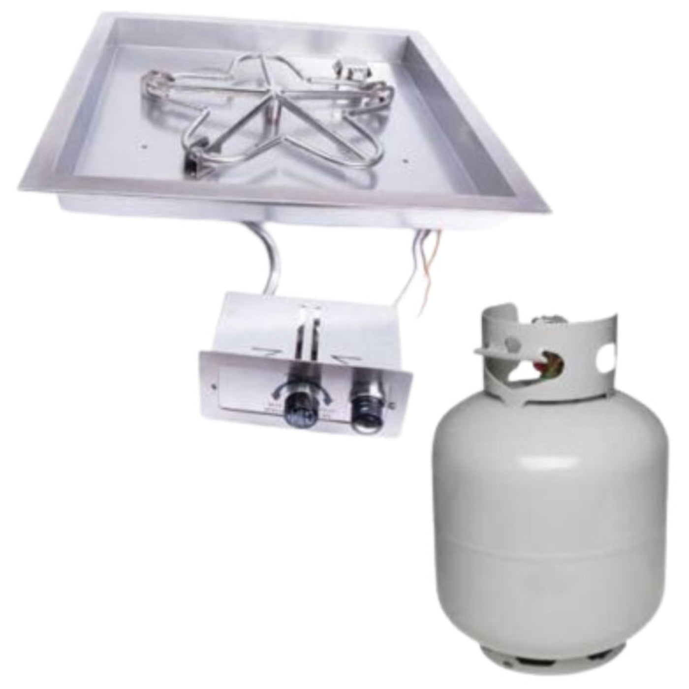 HPC Fire Square Bowl Burner Insert – MLFPK18SQBL-FLEX-NG