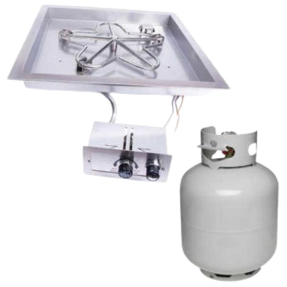 HPC Fire Square Bowl Burner Insert – MLFPK18SQBL-FLEX-NG