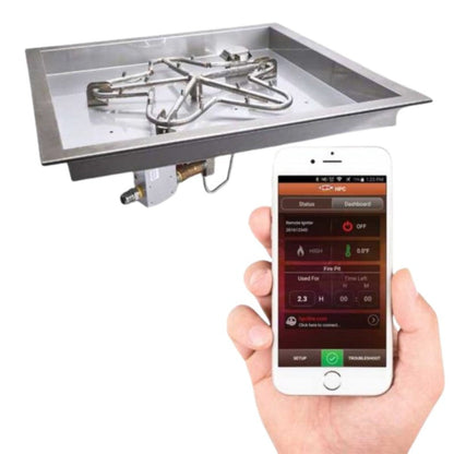 HPC Fire Square Bowl Burner Insert – MLFPK18SQBL-FLEX-NG