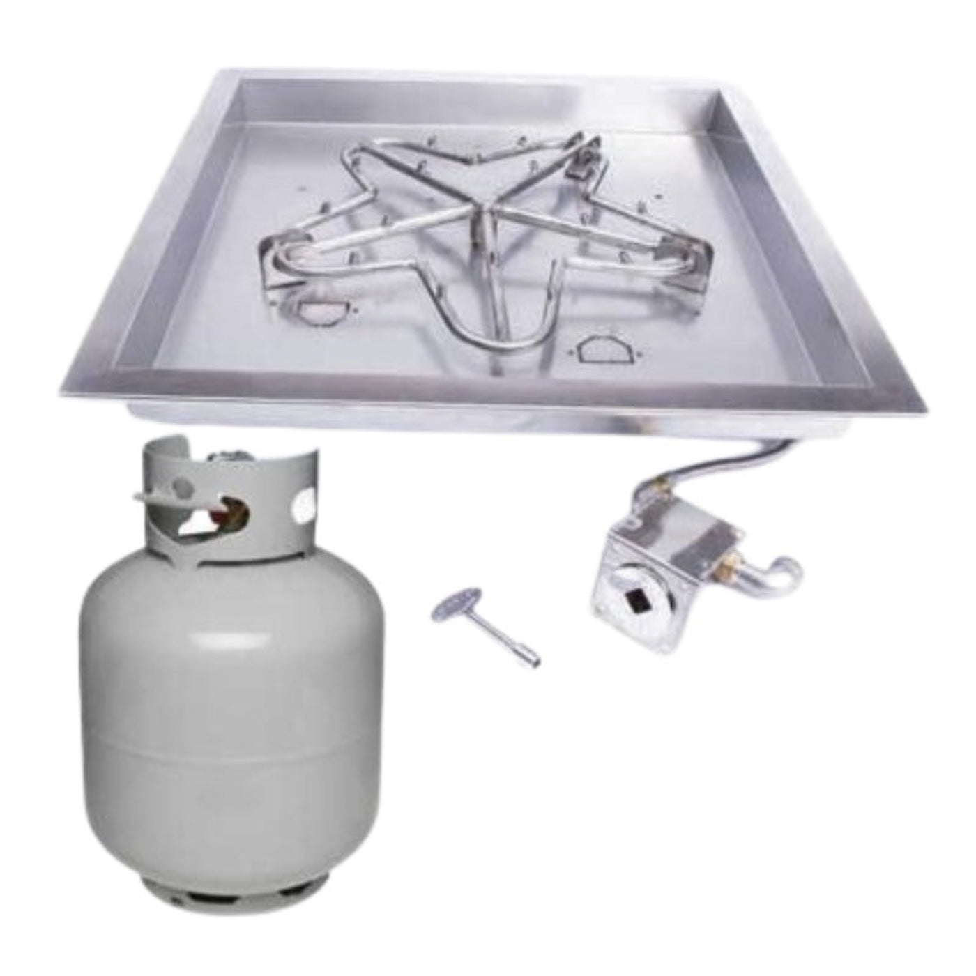 HPC Fire Square Bowl Burner Insert – MLFPK18SQBL-FLEX-NG