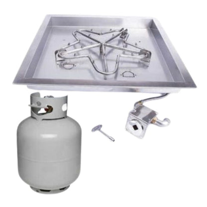 HPC Fire Square Bowl Burner Insert – MLFPK18SQBL-FLEX-NG