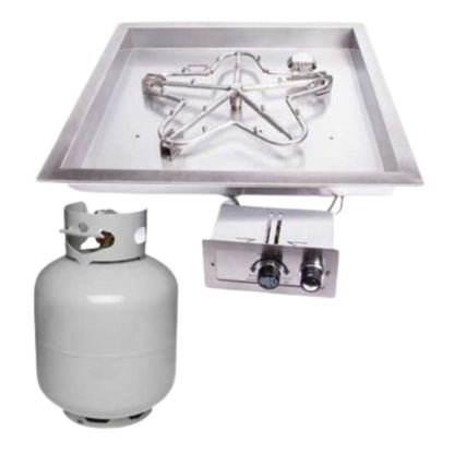 HPC Fire Square Bowl Burner Insert – MLFPK18SQBL-FLEX-NG