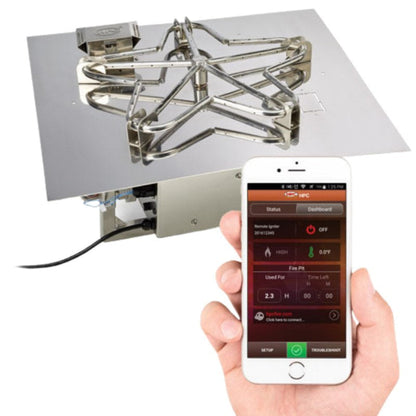 HPC Fire Square Flat Burner Insert – MLFPK18SQ-FLEX-NG