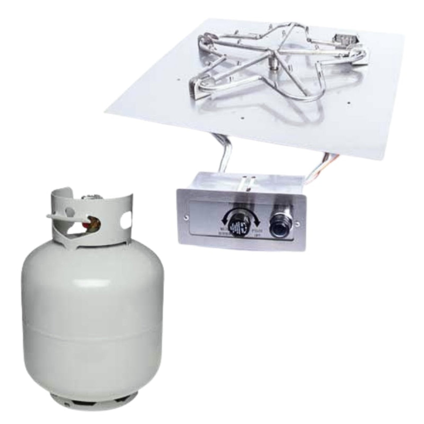 HPC Fire Square Flat Burner Insert – MLFPK18SQ-FLEX-NG