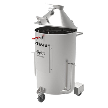 HPC Fire Stainless Steel Drum Smoker - DS-SST