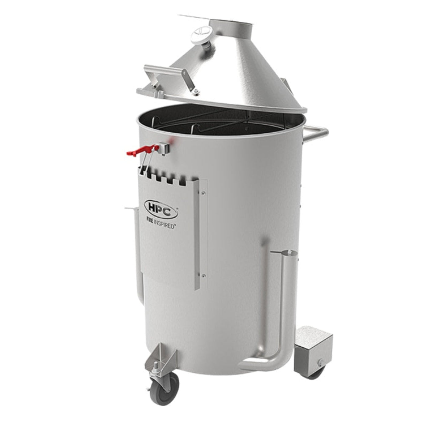 HPC Fire Stainless Steel Drum Smoker - DS-SST