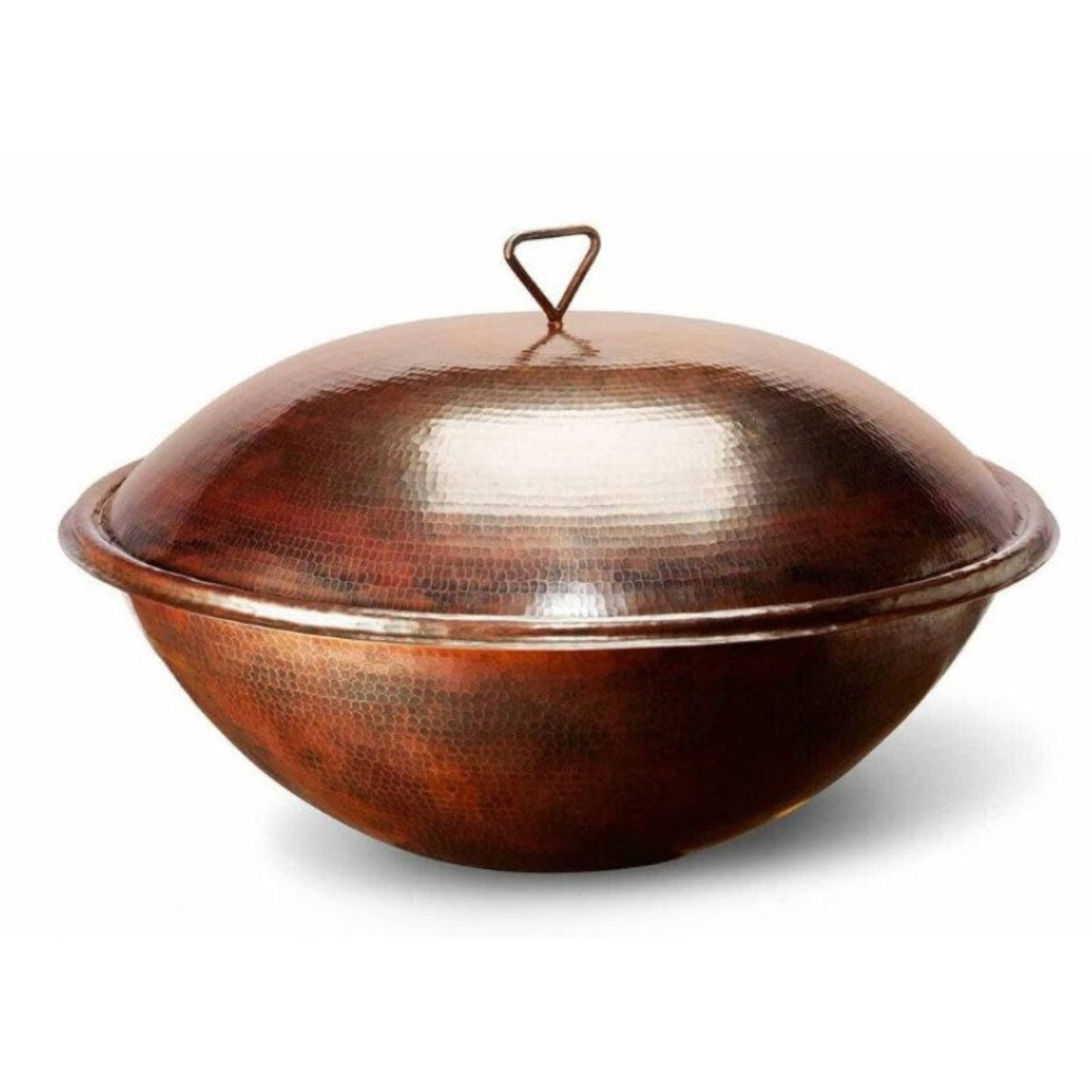 HPC Fire Tempe Hammered Copper Gas Fire Bowl - TEMP31-MLFPK-LP