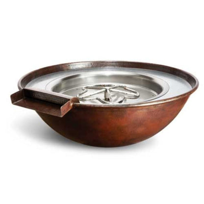 HPC Fire Tempe Hammered Copper Fire & Water Bowl - TEMP31W-LP