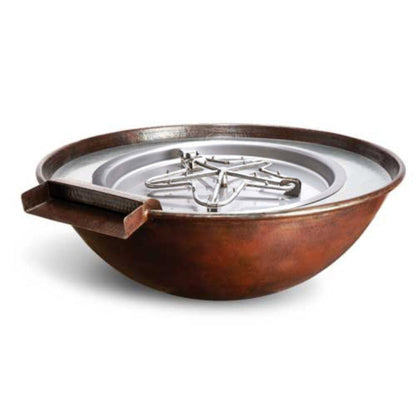 HPC Fire Tempe Hammered Copper Fire & Water Bowl - TEMP31W-LP