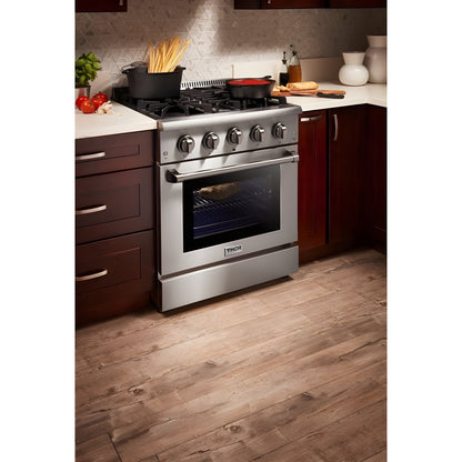 Thor Kitchen 30 in. 4.2 cu. ft. Professional Natural Gas Range in Stainless Steel, HRG3080U