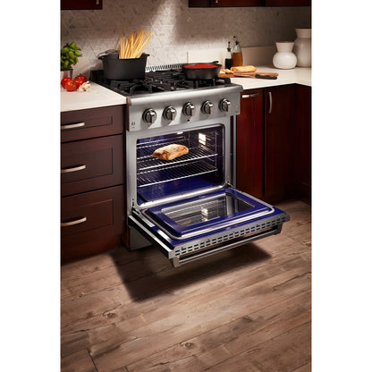 Thor Kitchen 30 in. 4.2 cu. ft. Professional Natural Gas Range in Stainless Steel, HRG3080U